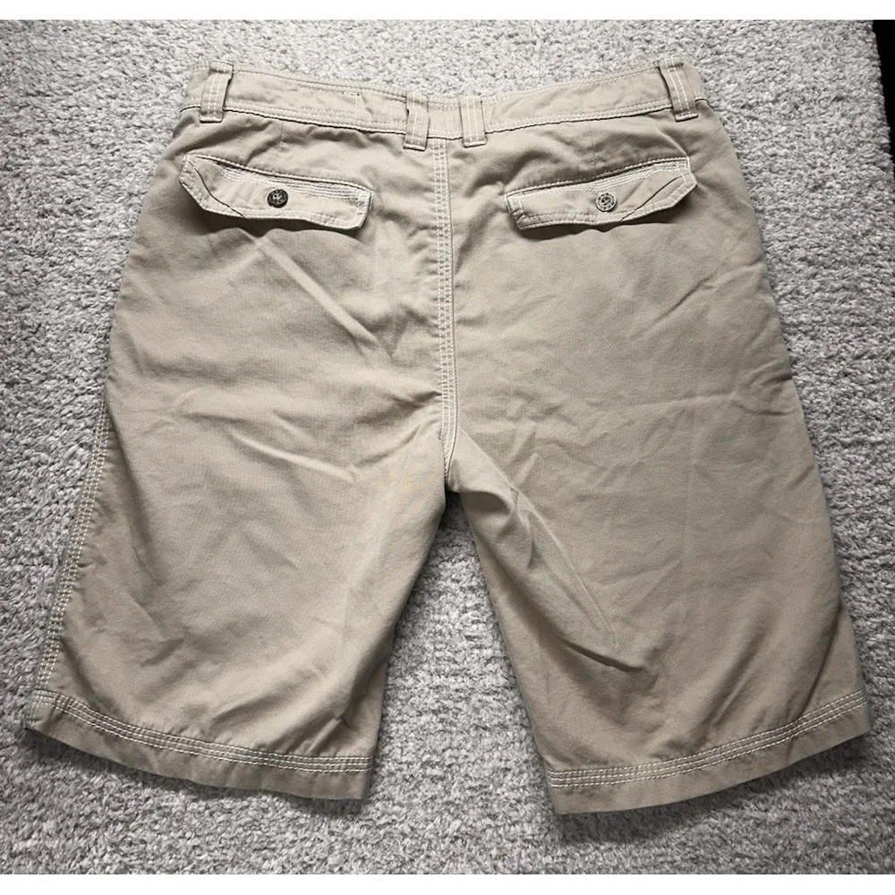 BKE BUCKLE STANDARD FIT‎ FLAT FRONT KHAKI SHORTS MENS 36 Pockets Casual - Picture 6 of 11